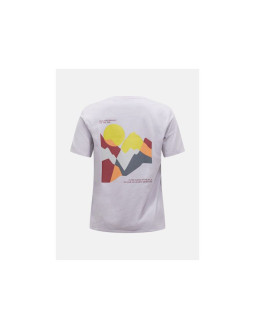 Koszulka damska peak performance w explore graphic tee kolor szary 2