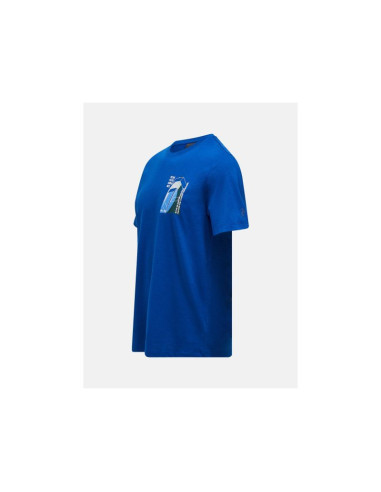Koszulka męska peak performance m explore graphic tee kolor niebieski