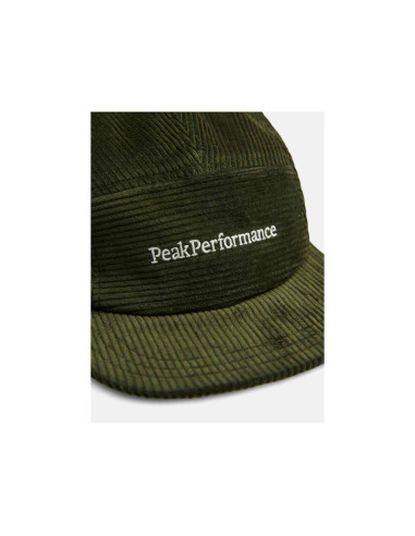 Czapka peak performance cord cap kolor zielony