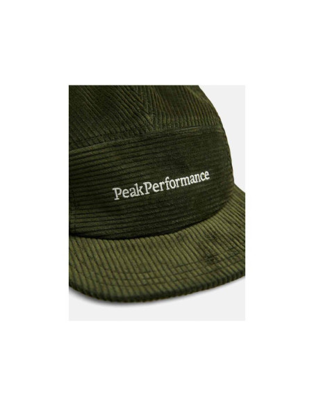 Czapka peak performance cord cap kolor zielony