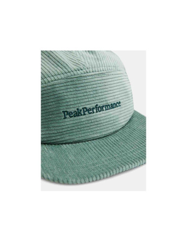 Czapka peak performance cord cap kolor zielony