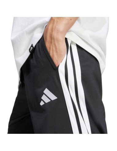 Spodnie męskie adidas 3-stripes tricot regular-fit open hem czarne ji8802