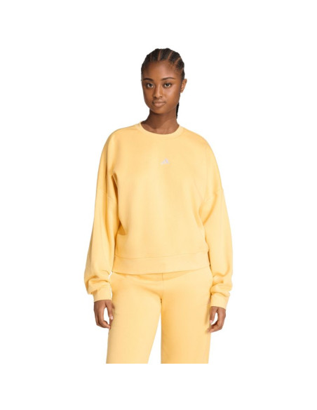 Bluza damska adidas essentials small logo feelcozy żółta kc5278