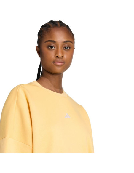 Bluza damska adidas essentials small logo feelcozy żółta kc5278