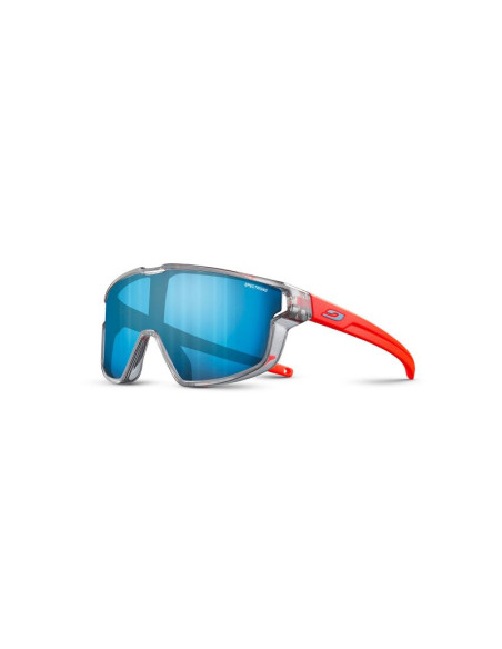 Okulary julbo fury mini - błyszczący przezroczysty szary / fluo pomarańczowy matowy| spectron 3cf flash blue