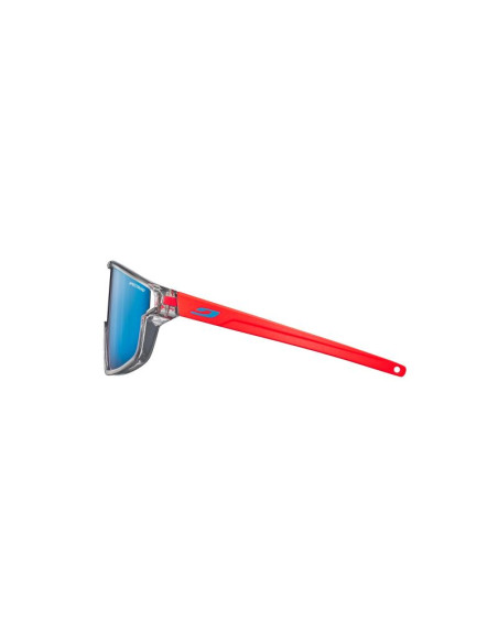 Okulary julbo fury mini - błyszczący przezroczysty szary / fluo pomarańczowy matowy| spectron 3cf flash blue