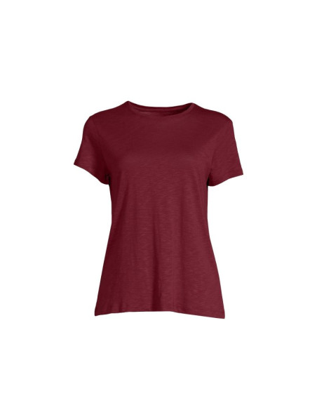 Koszulka casall soft texture tee evening red