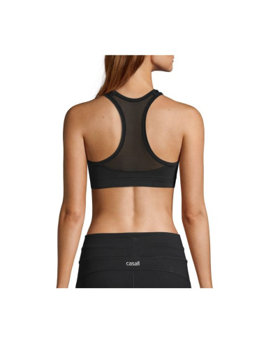 Stanik sportowy casall iconic wool sports bra czarny