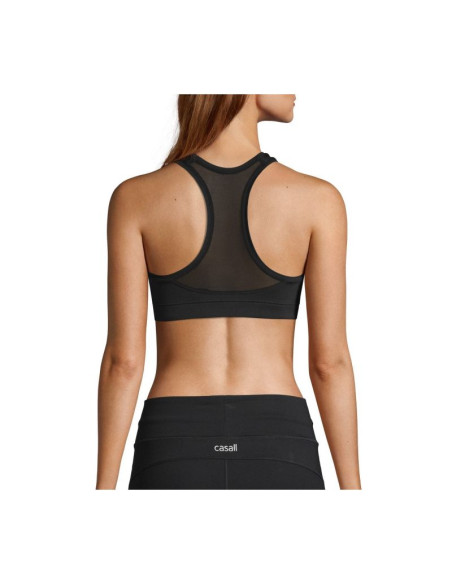 Stanik sportowy casall iconic wool sports bra czarny