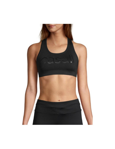 Stanik sportowy casall iconic wool sports bra czarny