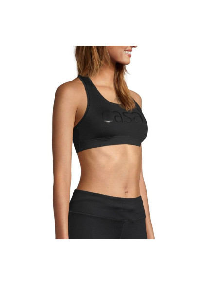 Stanik sportowy casall iconic wool sports bra czarny