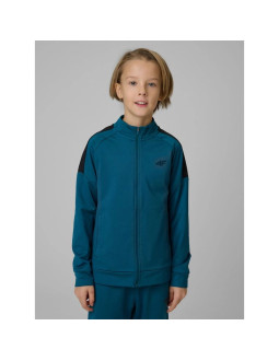 Bluza sportowa regular bez kaptura chłopięca 4f 4fjrss26tfswm0991-46s