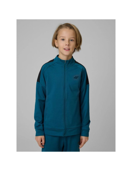 Bluza sportowa regular bez kaptura chłopięca 4f 4fjrss26tfswm0991-46s
