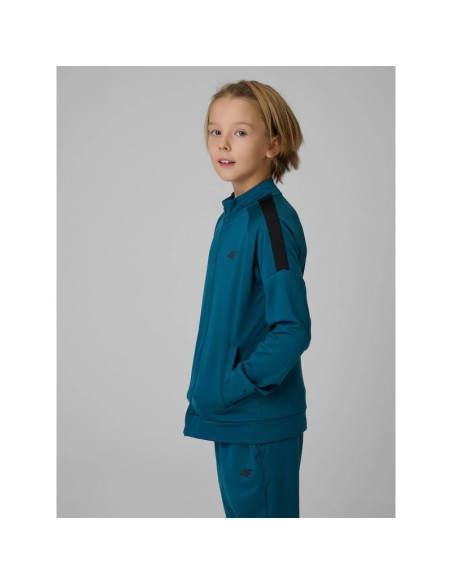 Bluza sportowa regular bez kaptura chłopięca 4f 4fjrss26tfswm0991-46s