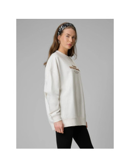 Bluza dresowa oversize bez kaptura damska 4f 4frss26tswsf2993-11s 2