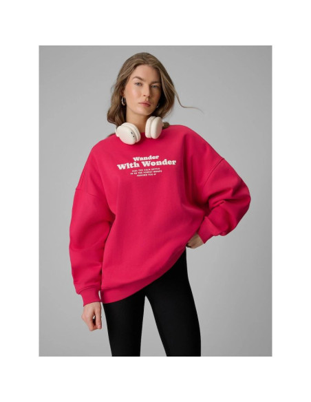 Bluza dresowa oversize bez kaptura damska 4f 4frss26tswsf2993-53s