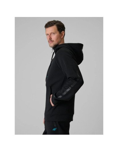Bluza dresowa regular z kapturem męska 4f 4frss26tswsm2974-20s