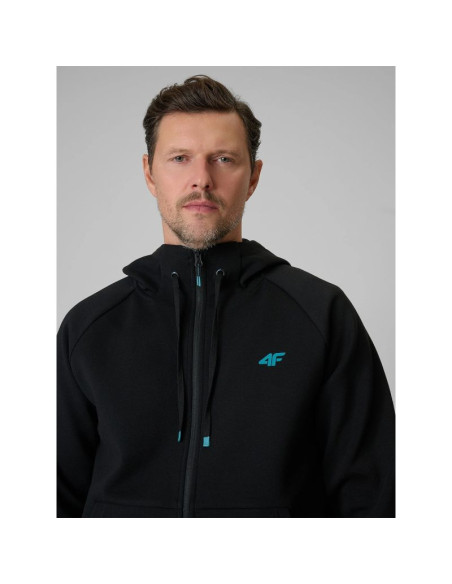 Bluza dresowa regular z kapturem męska 4f 4frss26tswsm2974-20s
