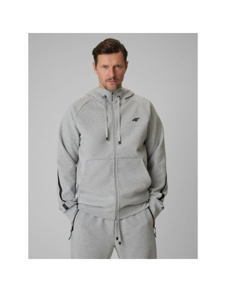Bluza dresowa regular z kapturem męska 4f 4frss26tswsm2974-27m