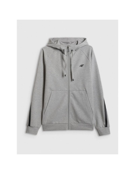 Bluza dresowa regular z kapturem męska 4f 4frss26tswsm2974-27m