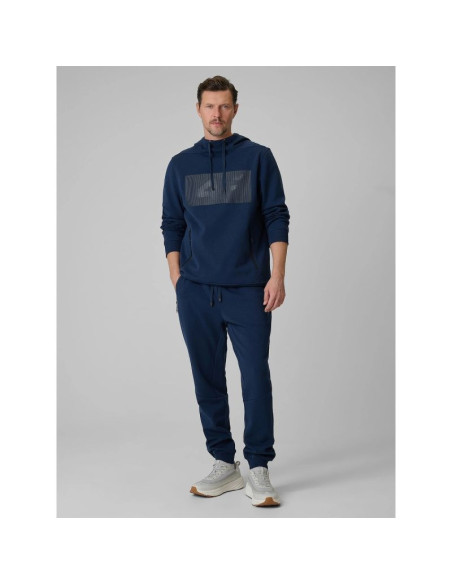 Bluza dresowa regular z kapturem męska 4f 4frss26tswsm2975-20s