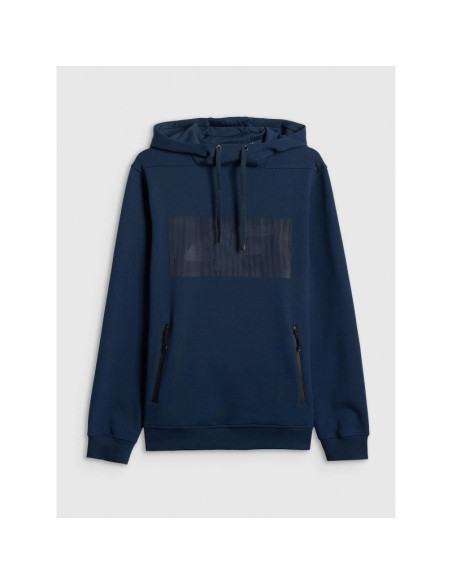 Bluza dresowa regular z kapturem męska 4f 4frss26tswsm2975-20s