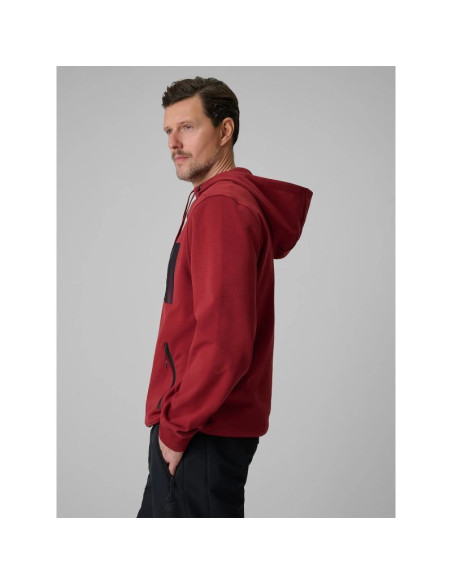 Bluza dresowa regular z kapturem męska 4f 4frss26tswsm2975-20s