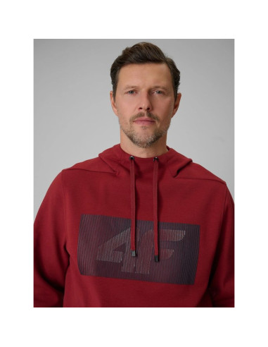 Bluza dresowa regular z kapturem męska 4f 4frss26tswsm2975-20s