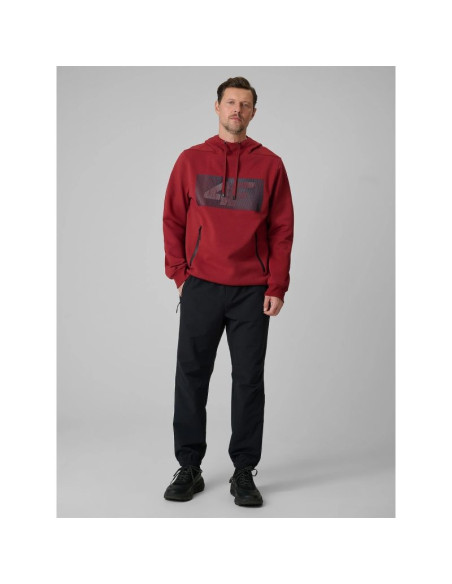 Bluza dresowa regular z kapturem męska 4f 4frss26tswsm2975-20s