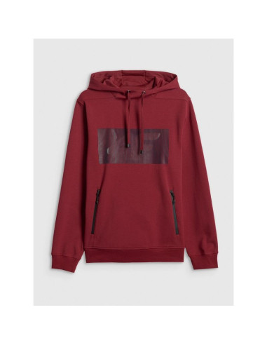 Bluza dresowa regular z kapturem męska 4f 4frss26tswsm2975-20s