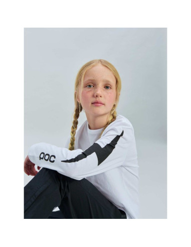 Koszulka poc l/s tee jr biały