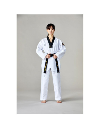 Dobok do taekwondo mtx 2 black - atest world taekwondo (wt) | mooto