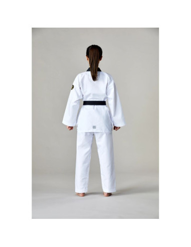 Dobok do taekwondo mtx 2 black - atest world taekwondo (wt) | mooto