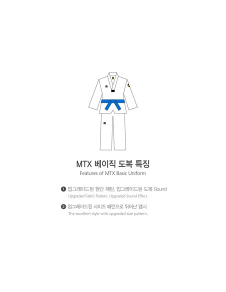 Dobok do taekwondo mtx 2 - atest world taekwondo (wt) | mooto