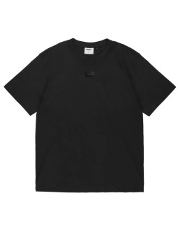 Prosto jacquard label t-shirt kl261mtee1042 czarne l