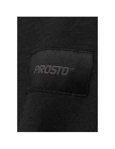 Prosto jacquard label t-shirt kl261mtee1042 czarne l