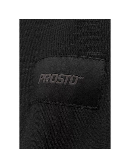 Prosto jacquard label t-shirt kl261mtee1042 czarne l