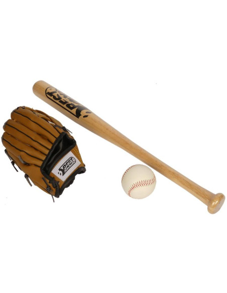 Zestaw do baseballa kij piłka i rękawica best sporting
