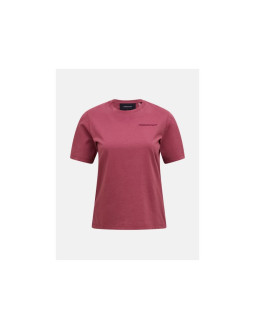 Koszulka damska peak performance w original small logo tee kolor czerwony