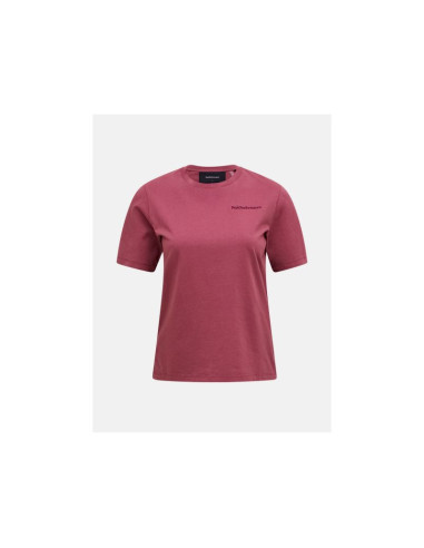 Koszulka damska peak performance w original small logo tee kolor czerwony