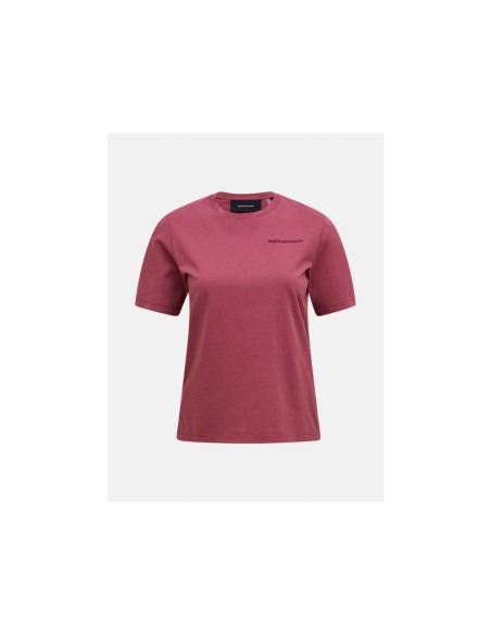 Koszulka damska peak performance w original small logo tee kolor czerwony