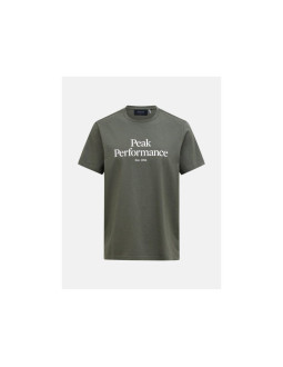 Koszulka męska peak performance m original tee kolor zielony
