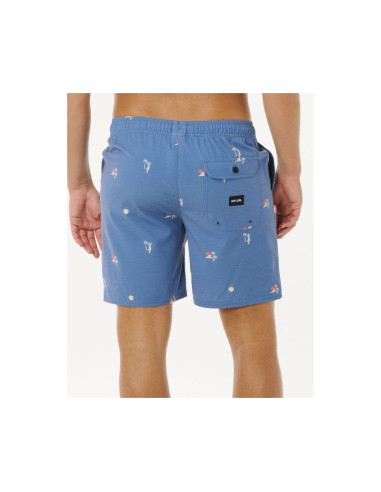 Boardshorty męskie rip curl skelly breach volley niebieskie