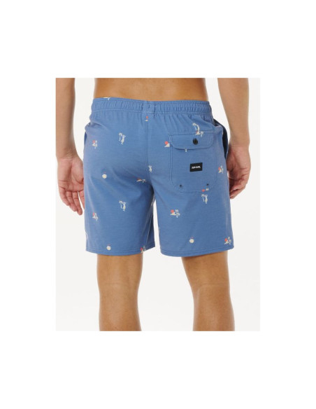 Boardshorty męskie rip curl skelly breach volley niebieskie