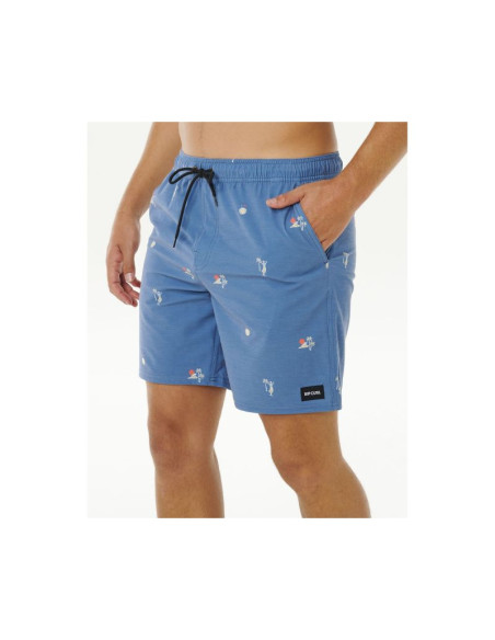 Boardshorty męskie rip curl skelly breach volley niebieskie