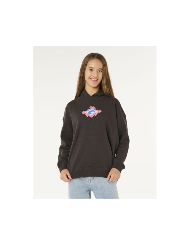 Bluza dziewczęca rip curl sunshine squad hood - girl czarna