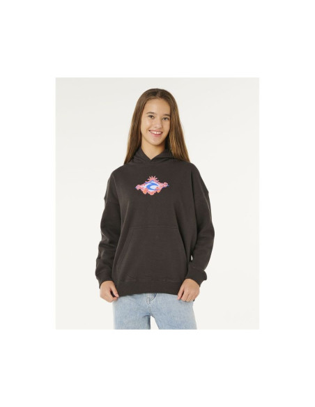 Bluza dziewczęca rip curl sunshine squad hood - girl czarna
