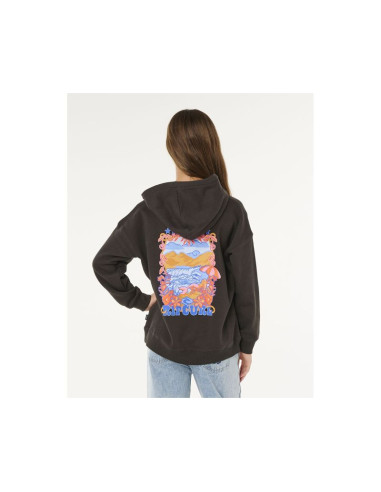 Bluza dziewczęca rip curl sunshine squad hood - girl czarna