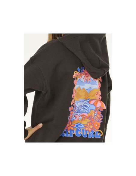 Bluza dziewczęca rip curl sunshine squad hood - girl czarna