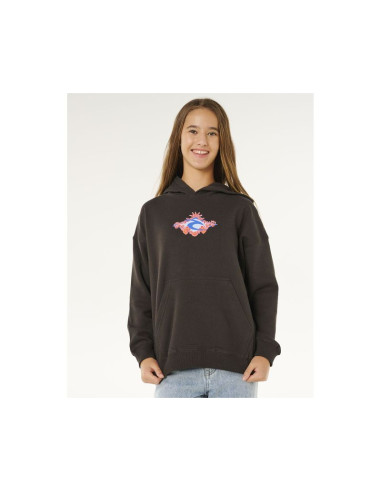 Bluza dziewczęca rip curl sunshine squad hood - girl czarna
